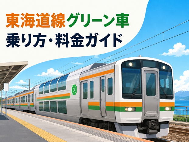 東海道線グリーン車の乗り方｜料金・Suicaでの買い方・車内販売を解説
